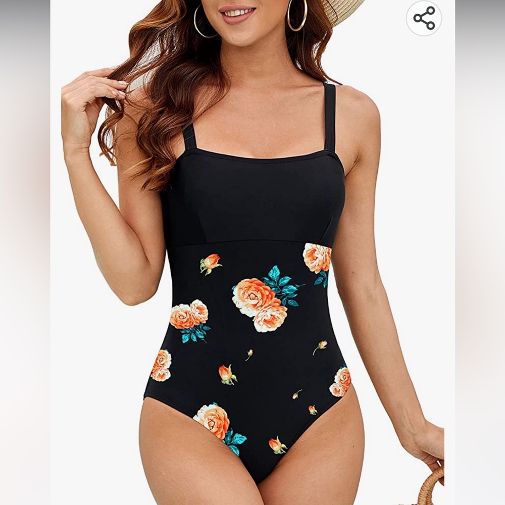 MOLYBELL One Piece Push up Padded Monokini,Tummy Control Adjustable Conservative